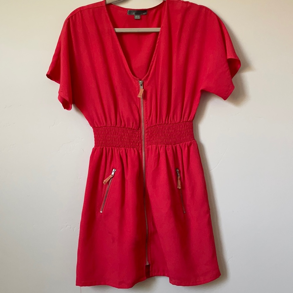 Coral summer dress